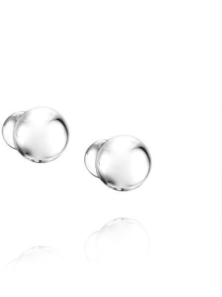 Efva Attling Balls Double Ear ONE SIZE - SILVER 