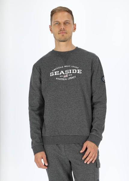Nautical Crewneck, Grey Melange, 3xl,  Sweatshirts 