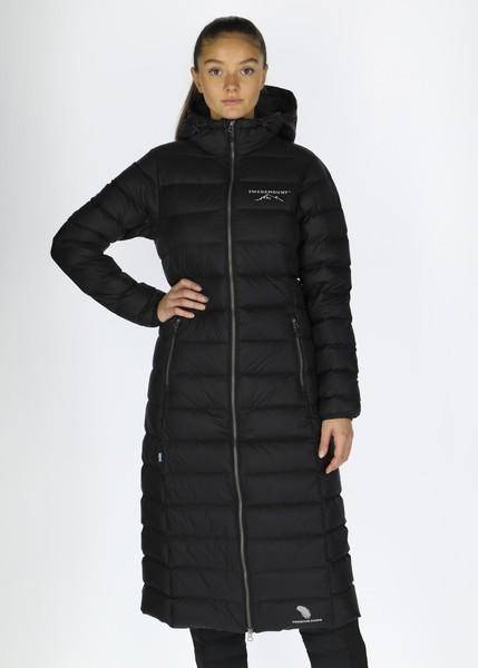 Östersund Long Down Coat W, Black/Carbon Black, 34,   