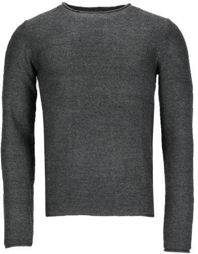 Sdjarah 62100 Knit Pullover, Dark Grey Melange, S,  Stickat (Stickade Tröjor i kategorin Tröjor)