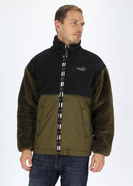 Sherpa Jacket, Deep Olive, 2xl,   