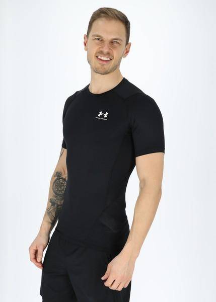 Ua Hg Armour Comp Ss, Black, L,  Tränings-T-Shirts (Tränings T-Shirts i kategorin Tshirts)