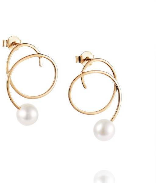 Efva Attling Little Curly Pearly Ear ONE SIZE - GULD 