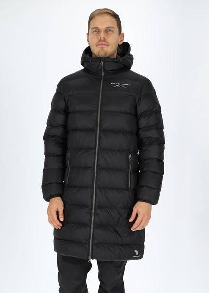 Östersund Long Down Coat, Black/Carbon Black, 2xl,   
