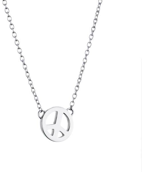 Efva Attling Mini Peace Necklace 42/45 CM - SILVER 