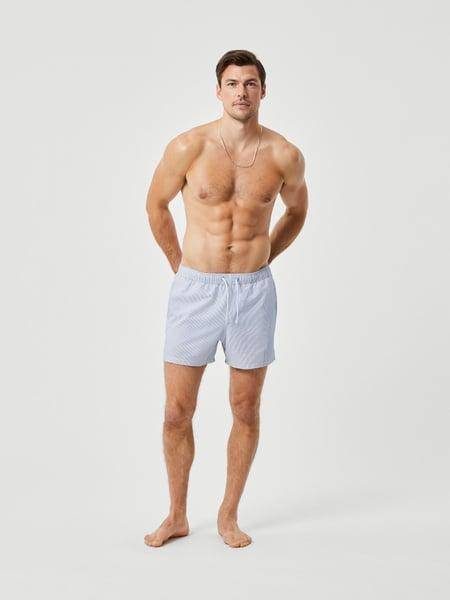 Björn Borg Borg Seersucker Swim Shorts Blå, XXL 