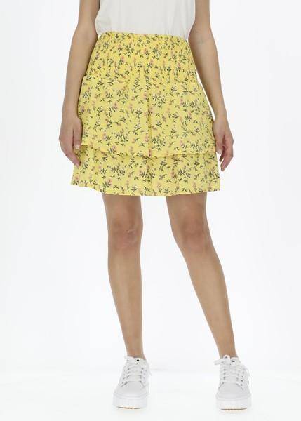 Miami Skirt W, Yellow Flower, 42,  Kjolar 
