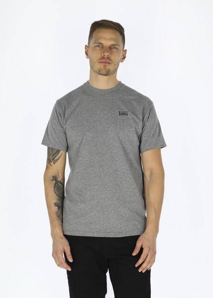 Mn Vans Mini Script-B, Grey Hthr, S,  T-Shirts 