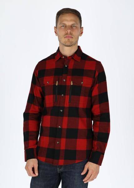 Nordkap Flannel Shirt, Red/Black Check, 2Xl,  Långärmade Skjortor (Långärmade Skjortor i kategorin Skjortor)