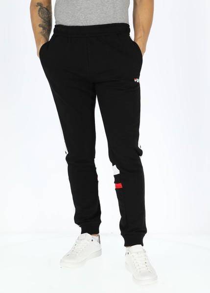 Samolaco Sweat Pants With Bloc, Black Bright White True Red, 2xl,  Sweatpants 