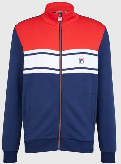 Boulogne Track Jacket, Medieval Blue-True Red-Bright, M,   