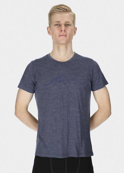 Himalaya Merino Wool Tee, Navy Melange, 2xl,  T-Shirts 