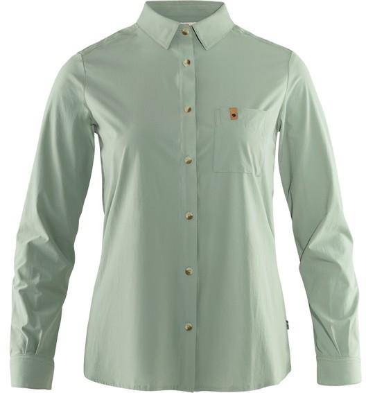 Övik Lite Shirt Ls W, Sage Green, L,  Långärmade Skjortor 