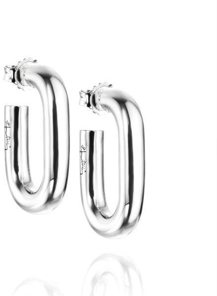 Efva Attling Chunky Hoops ONE SIZE - SILVER 