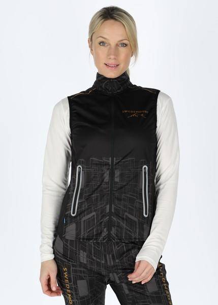 Race 3-Layer Vest W, Black/Charcoal, 36,   