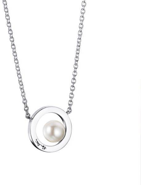 Efva Attling 60's Pearl Necklace 42/45 CM - SILVER 