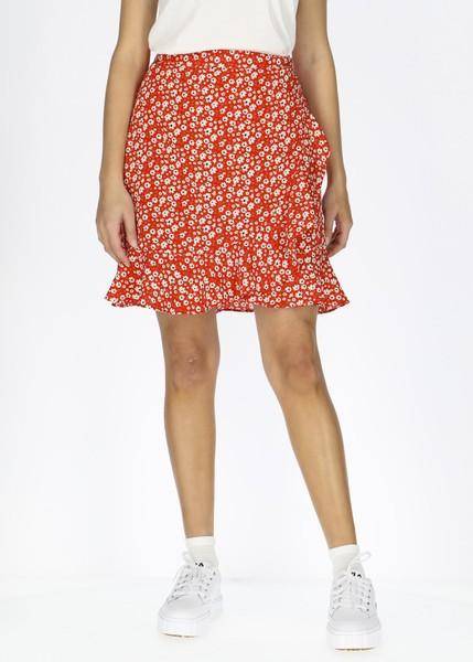 Sankt Claud Short Skirt W, Red Flower, 36,  Kjolar 