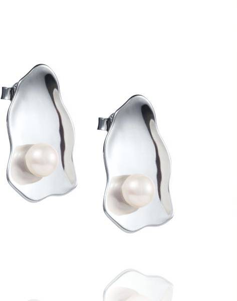 Efva Attling Oyster Ear ONE SIZE - SILVER 