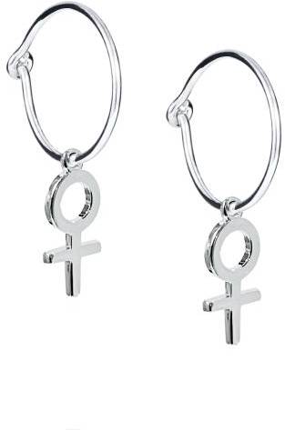 Efva Attling Feminine Hoops ONE SIZE - SILVER 