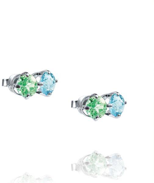 Efva Attling The Sea & I Ear Green Sapphire/Topaz ONE SIZE - SILVER 