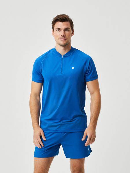 Björn Borg Ace Performance Zip Polo Blå, XXL 