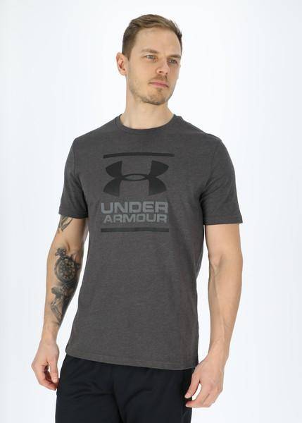 Ua Gl Foundation Ss, Charcoal Medium Heat, L,  Tränings-T-Shirts 