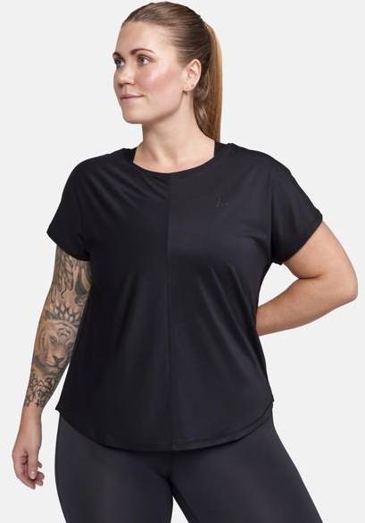 Core Essence Ss Plus Tee W, Black, 1x,  Löpar-T-Shirts 