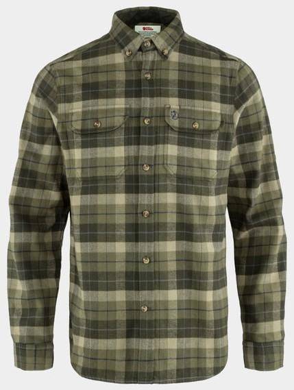 Singi Heavy Flannel Shirt M, Green-Deep Forest, L,  Vandringsskjortor 