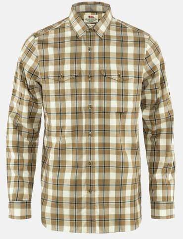 Singi Flannel Shirt Ls M, Buckwheat Brown-Patina Green, L,  Vandringsskjortor 