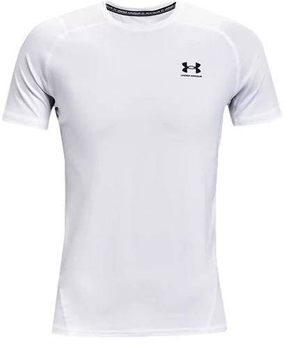 Ua Hg Armour Comp Ss, White, L,  Tränings-T-Shirts 