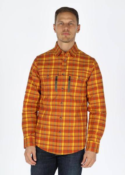 Nordkap Trekking Shirt, Yellow Check, 4xl,  Långärmade Skjortor 