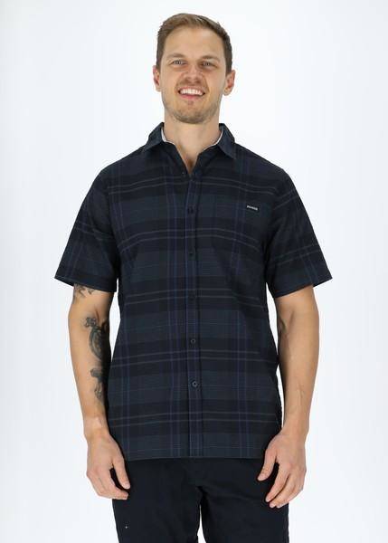 Coos Bay Shirt, Dk. Navy Check, 2Xl,  Kortärmade Skjortor (Kortärmade Skjortor i kategorin Skjortor)
