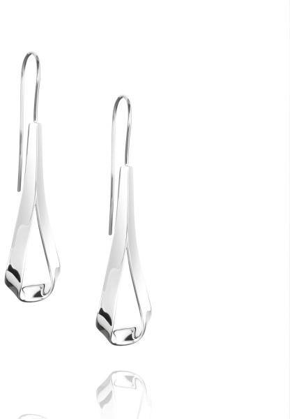 Efva Attling Folded Earrings ONE SIZE - SILVER 