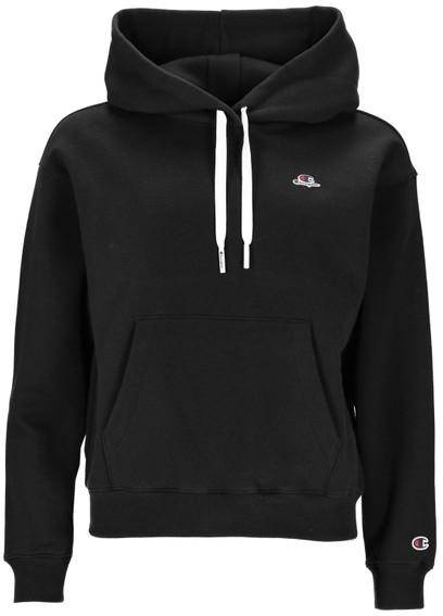 W Hooded Sweatshirt Small Logo, Black Beauty, L,   