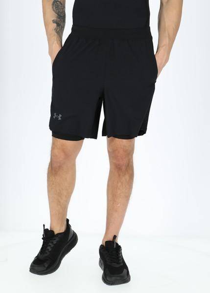 Ua Launch 7'' 2-In-1 Short, Black, S,  Träningsshorts (Övriga Shorts i kategorin Shorts)