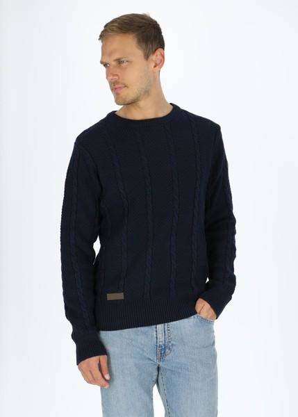 Port Sweater, Navy, 2Xl,  Stickat (Stickade Tröjor i kategorin Tröjor)