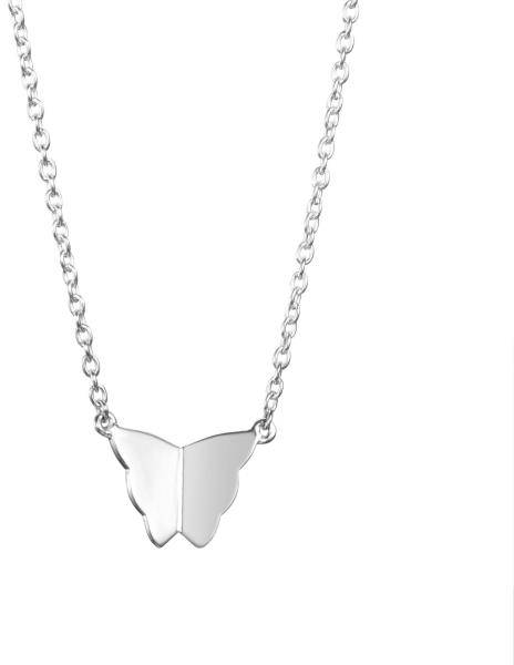 Efva Attling Little Miss Butterfly Necklace 42/45 CM - SILVER 