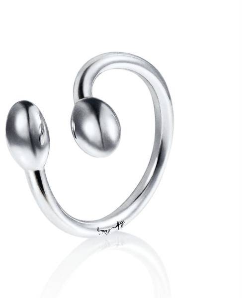 Efva Attling Love Bead Twin Ring - Silver 16.00 MM - SILVER 