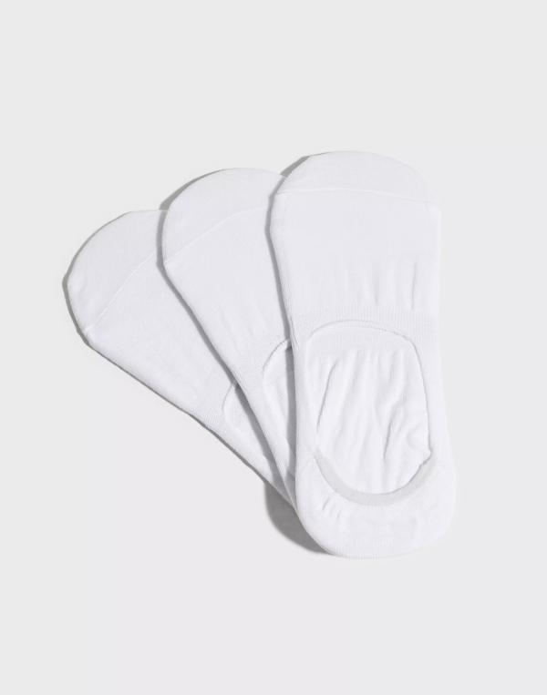Selected Homme Slhwade 3-Pack Sneaker Sock B Ankelstrumpor Vit 
