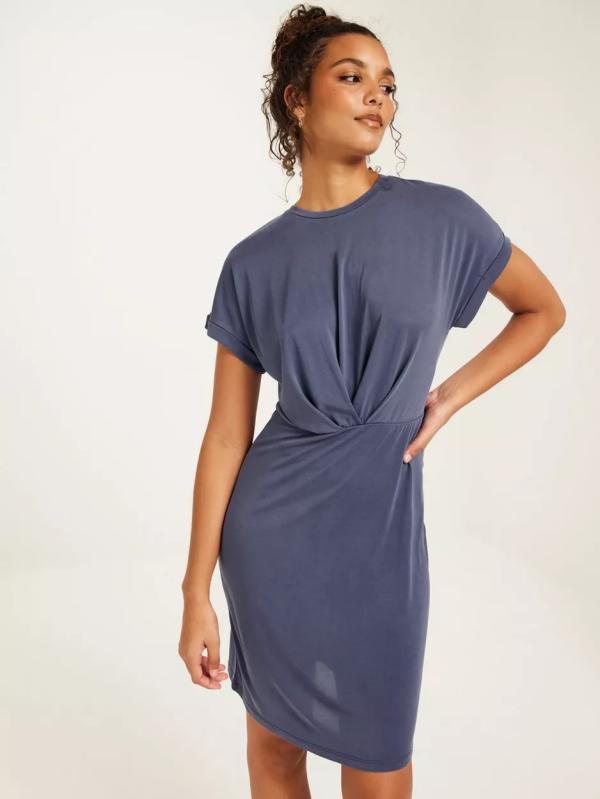 Object Collectors Item - T-Shirtklänningar - Blue Indigo - Objannie New S/S Dress Noos - Klänningar 