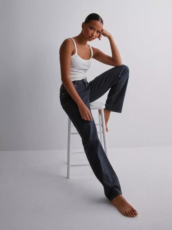 Abrand Jeans - Low waist jeans - Dark Denim - A 99 Low Straight Rihanna Rcy - Jeans 