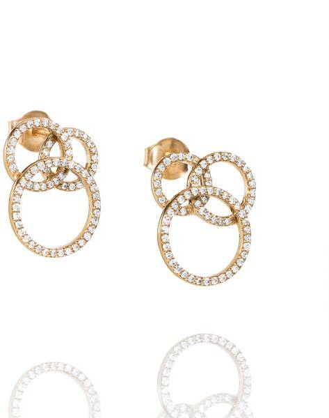 Efva Attling Bubbles & Stars Ear ONE SIZE - GULD 