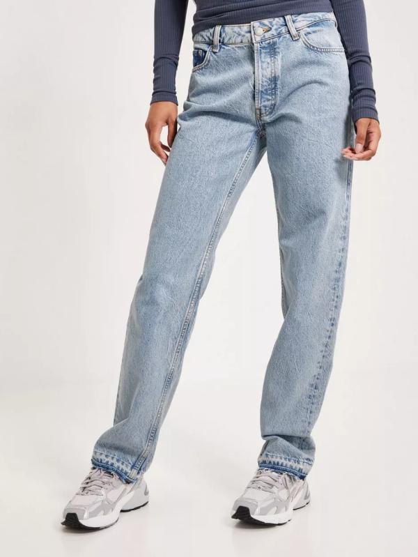 Jjxx - Straight Jeans - Light Blue Denim - Jxseoul Straight Mw Jeans Cr3011 Sn - Jeans (Övriga Jeans i kategorin Jeans)