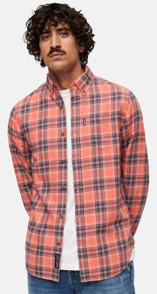 Vintage Check Shirt, Red Check, 2xl,  Långärmade Skjortor 