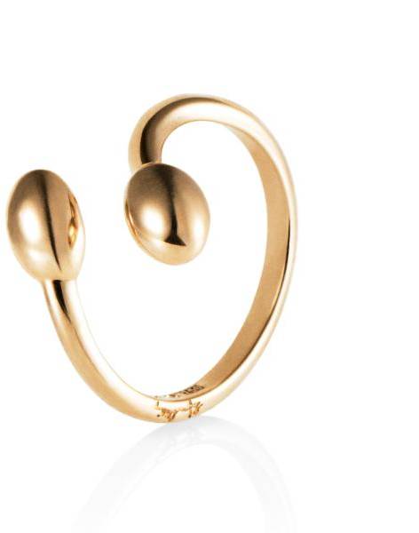 Efva Attling Love Bead Twin Ring - Gold 19.00 MM - GULD 