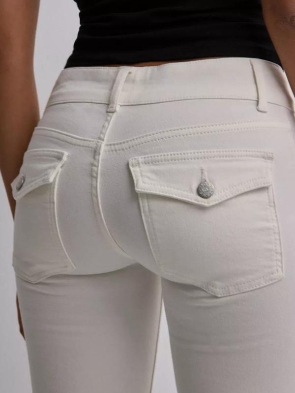 Nelly - Flare jeans - Offwhite - Low Waist Bootcut Jeans - Jeans 