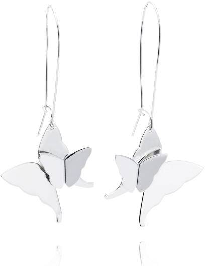 Efva Attling Miss Butterfly Earrings. ONE SIZE - SILVER 