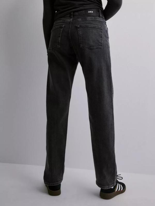 Jjxx - Straight Jeans - Black Denim - Jxseoul Straight Mw C3004 Rcy Dnm N - Jeans (Övriga Jeans i kategorin Jeans)