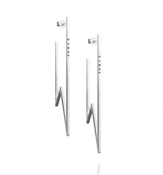 Efva Attling Women Power Earrings ONE SIZE - SILVER 