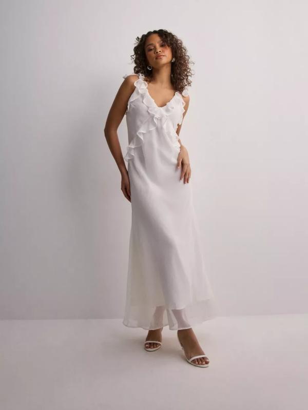 Neo Noir - Enfärgade klänningar - White - Dara Dress - Klänningar 